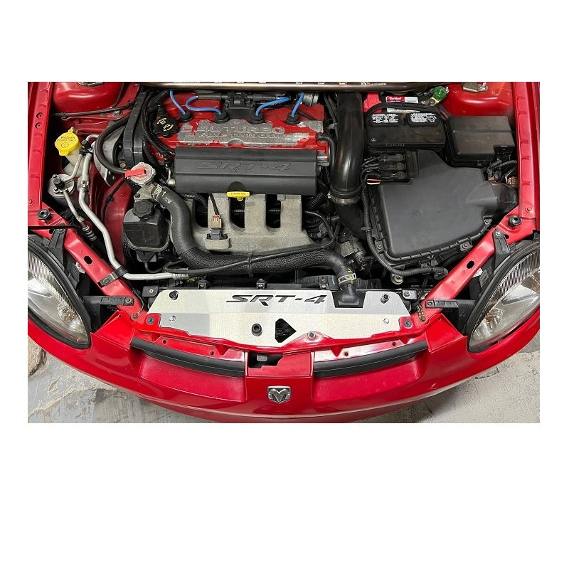 MPx SRT4 Lettering Stainless Steel Radiator Shroud, 00-05 Neon / SRT-4