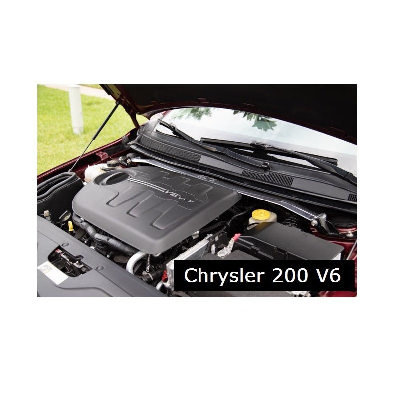 MPx Polished Front Strut Bar, 2013-16 Dart 1.4L/15-16 Chrysler 200 V6