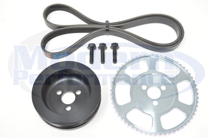 MPx Lightweight Underdrive Pulley Kit, 2012+ Fiat 500 1.4L NON-Turbo