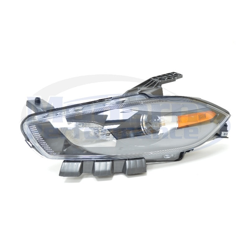 DEPO Black Housing Headlights, 2013-16 Dart
