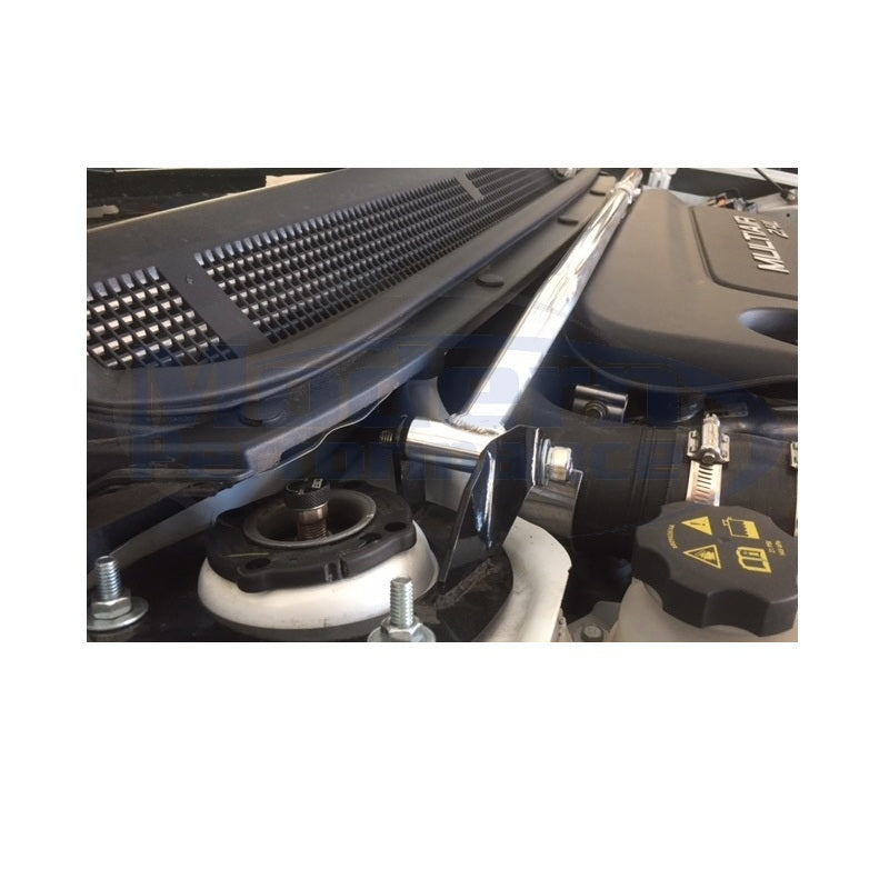 MPx Polished Front Strut Bar, 2013-16 Dart 2.0L / 2.4L / Cherokee / Chrysler 200