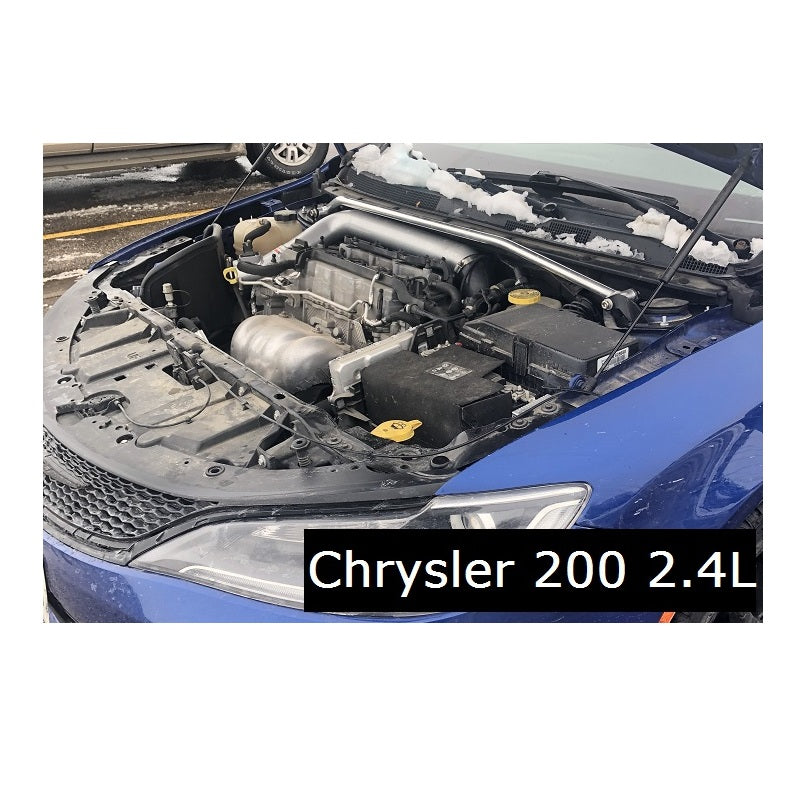 MPx Polished Front Strut Bar, 2013-16 Dart 2.0L / 2.4L / Cherokee / Chrysler 200