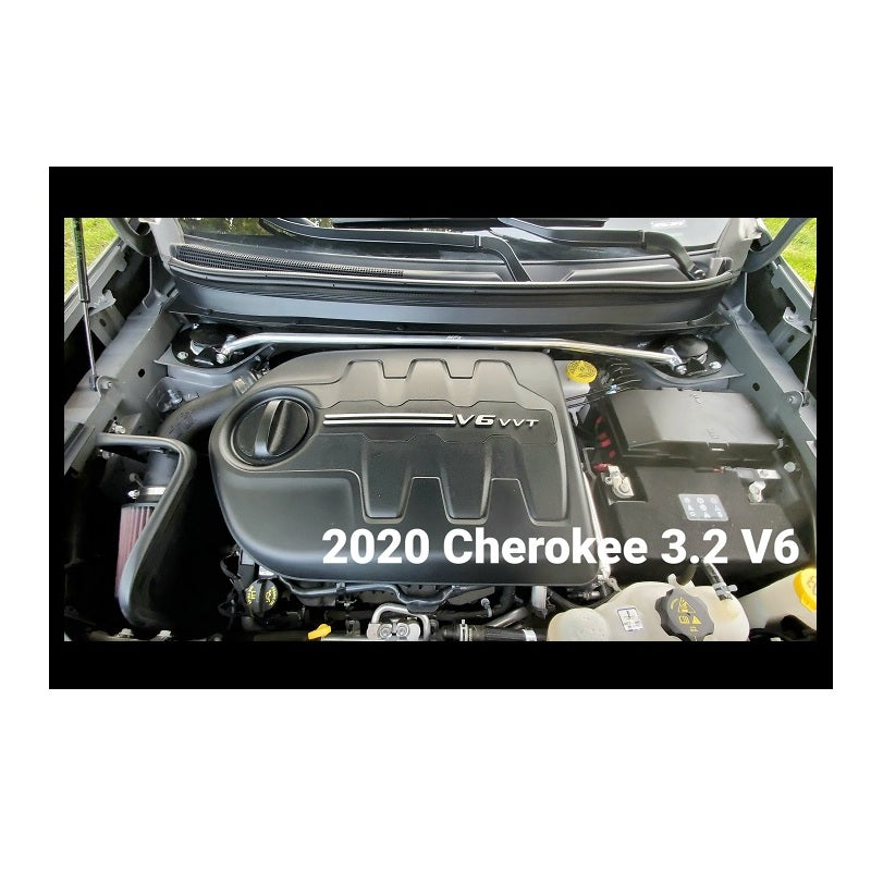 MPx Polished Front Strut Bar, 2013-16 Dart 2.0L / 2.4L / Cherokee / Chrysler 200