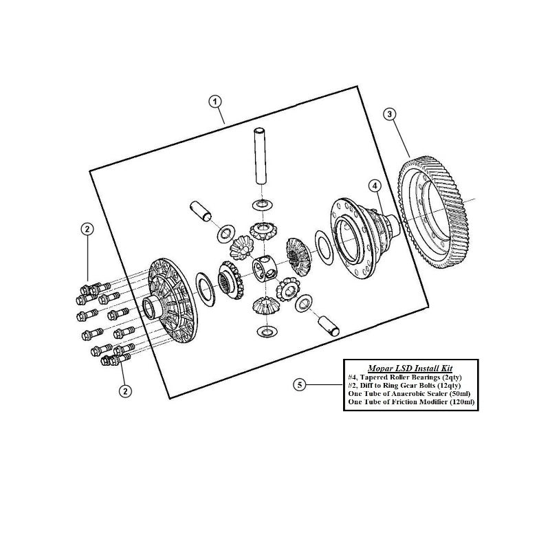 T-850 Differential Components, 04-05 Neon SRT-4
