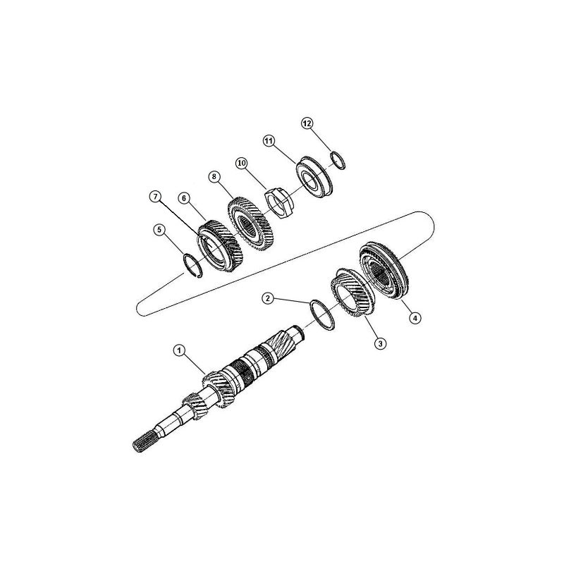 T-850 Input Shaft Components, 04-05 Neon SRT-4
