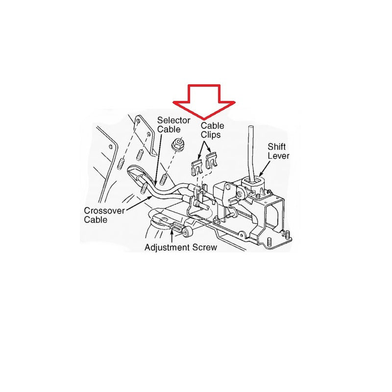 Mopar OEM Shifter Cable (INSIDE THE CAR Shifter Side) Retaining Clip, 95-05 Neon / 01-10 PT Cruiser