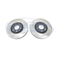 StopTech Slotted Rotors (Front Pair), 2013-16 Dart / 2015+ Renegade