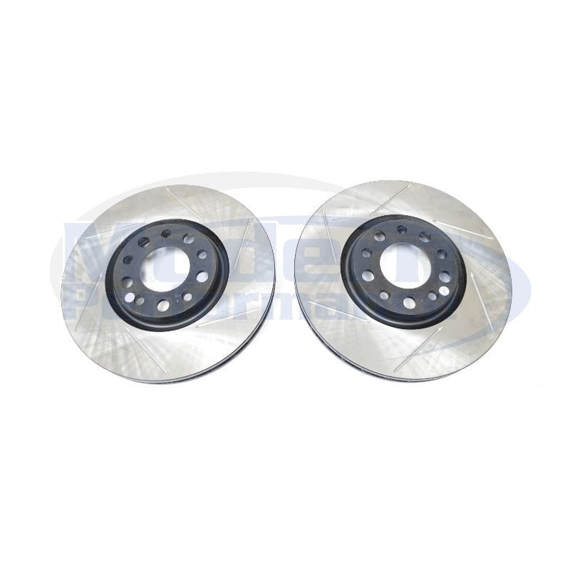 StopTech Slotted Rotors (Front Pair), 2013-16 Dart / 2015+ Renegade