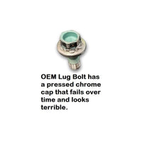 16 Piece Hex Drive Lug Bolt Set (Chrome or Black), 2012-18 Fiat 500