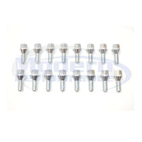 16 Piece Hex Drive Lug Bolt Set (Chrome or Black), 2012-18 Fiat 500