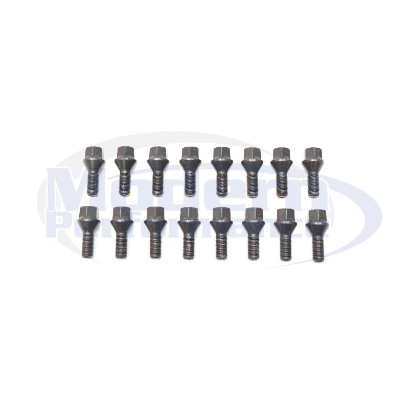 16 Piece Hex Drive Lug Bolt Set (Chrome or Black), 2012-18 Fiat 500