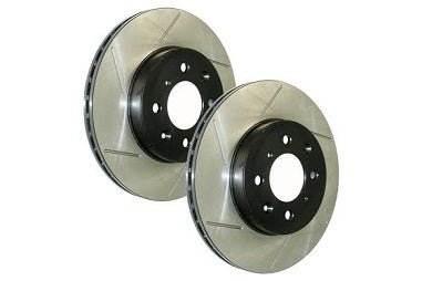StopTech Slotted Rotors (Front Pair), 12-17 Fiat 500