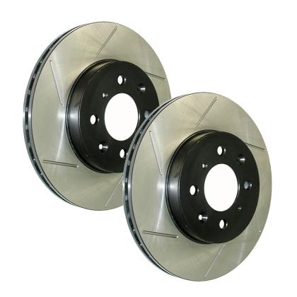 StopTech Slotted Rotors (Rear Pair), 12-17 Fiat 500