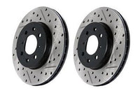 StopTech Drilled & Slotted Rotors (Front Pair), 12-17 Fiat 500