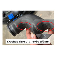 OEM Intercooler Charge Piping Throttle Body MPx Silicone Coupler 13-16 Dart 1.4 Turbo