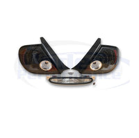 DEPO LED Tail Lights with MPx Third Brake Light Package, 03-05 Neon / SRT-4