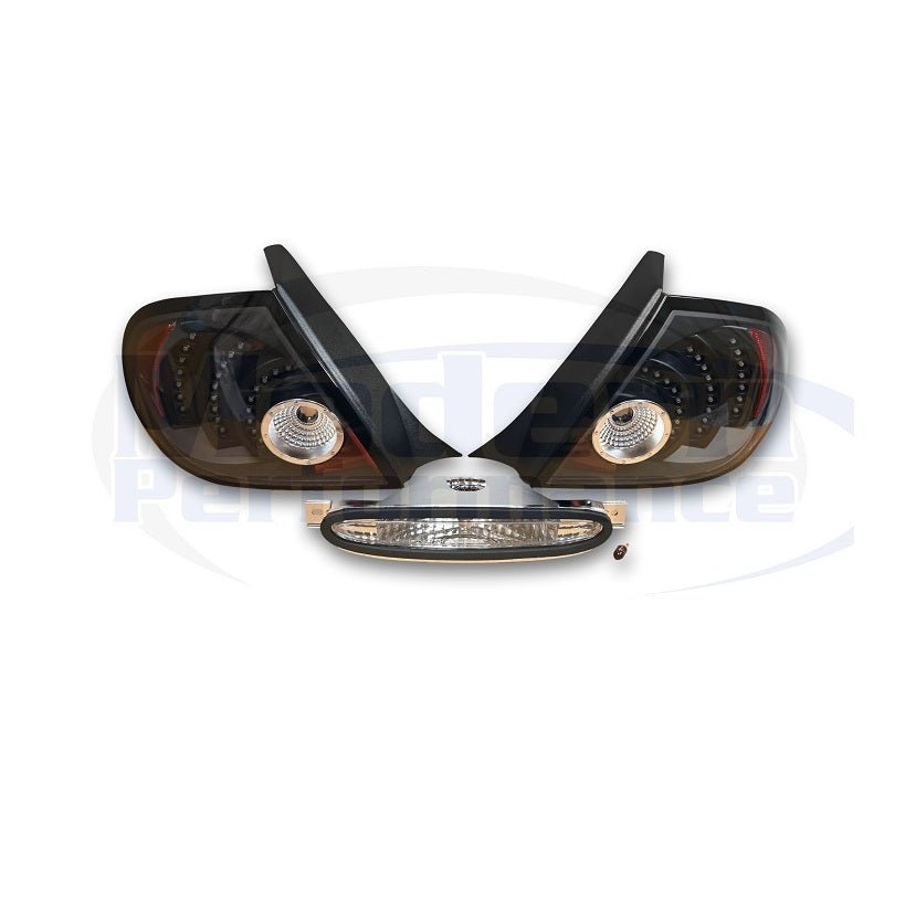 DEPO LED Tail Lights with MPx Third Brake Light Package, 03-05 Neon / SRT-4