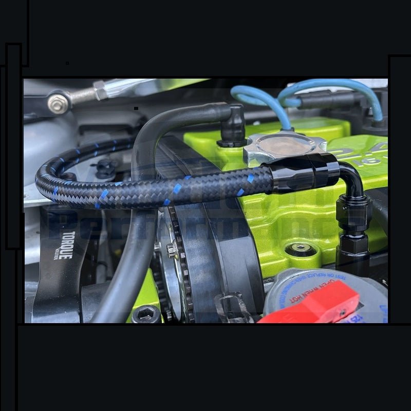 Braided Replacement Firewall to Fuel Rail (works with stock fuel rail) 03-05 SRT-4/PT Cruiser Turbo