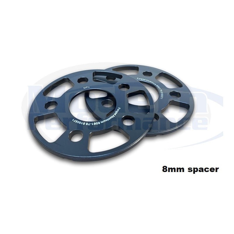 MPx 5x100 Forged Aluminum FRONT Wheel Spacers 95-05 Neon / 03-05 SRT-4 / PT