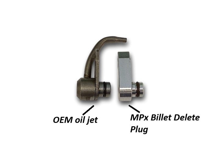 MPX Billet Oil Jet Delete Plug, 03-05 Neon SRT-4 / 03-10 PT Cruiser Turbo