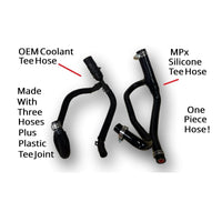 MPx Silicone Coolant Water Tee Hose 2012-19 Fiat 500 1.4 Turbo (Replaces Mopar 4893137AD)