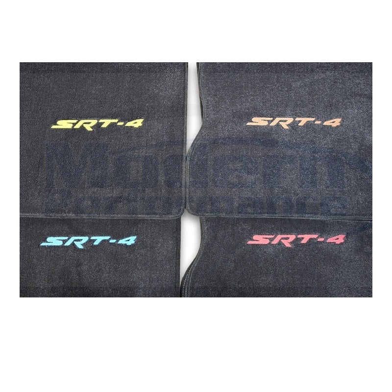 #dodgesrt4bluesilveryelloworangefloormats