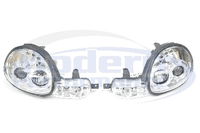 LED Halo Projector Headlights, 00-02 Neon