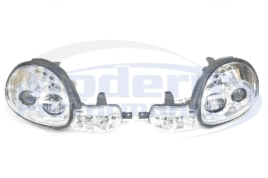 LED Halo Projector Headlights, 00-02 Neon