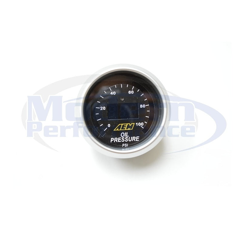 AEM Digital Oil/Fuel Pressure Gauge (0-100 PSI)