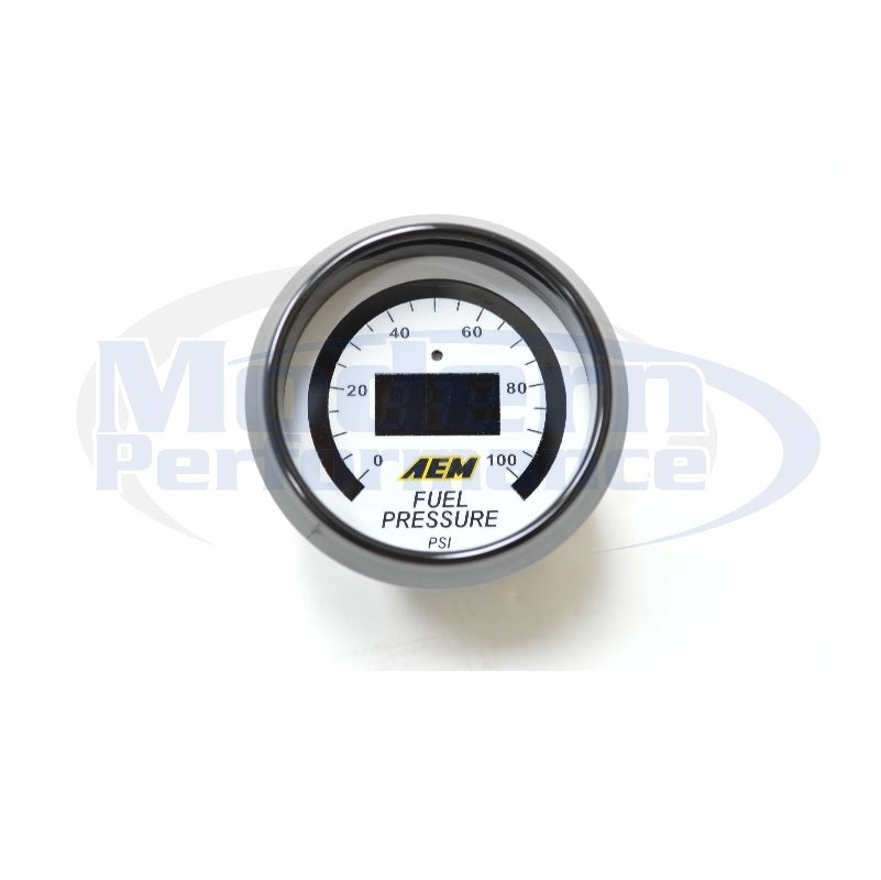 AEM Digital Oil/Fuel Pressure Gauge (0-100 PSI)