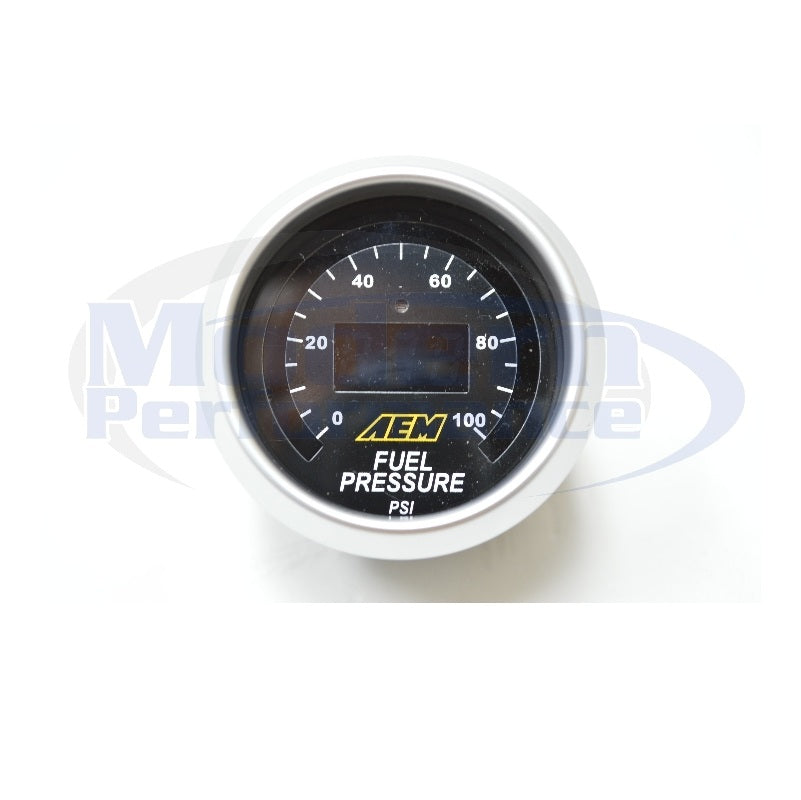 AEM Digital Oil/Fuel Pressure Gauge (0-100 PSI)