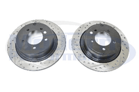 StopTech Drilled & Slotted Rotors (Rear Pair), 08-09 Caliber SRT-4
