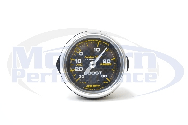 Autometer Mechanical Boost Gauge (-30/+30), Carbon Fiber