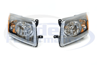 DEPO Black Surround Headlights (Pair), 07-12 Caliber